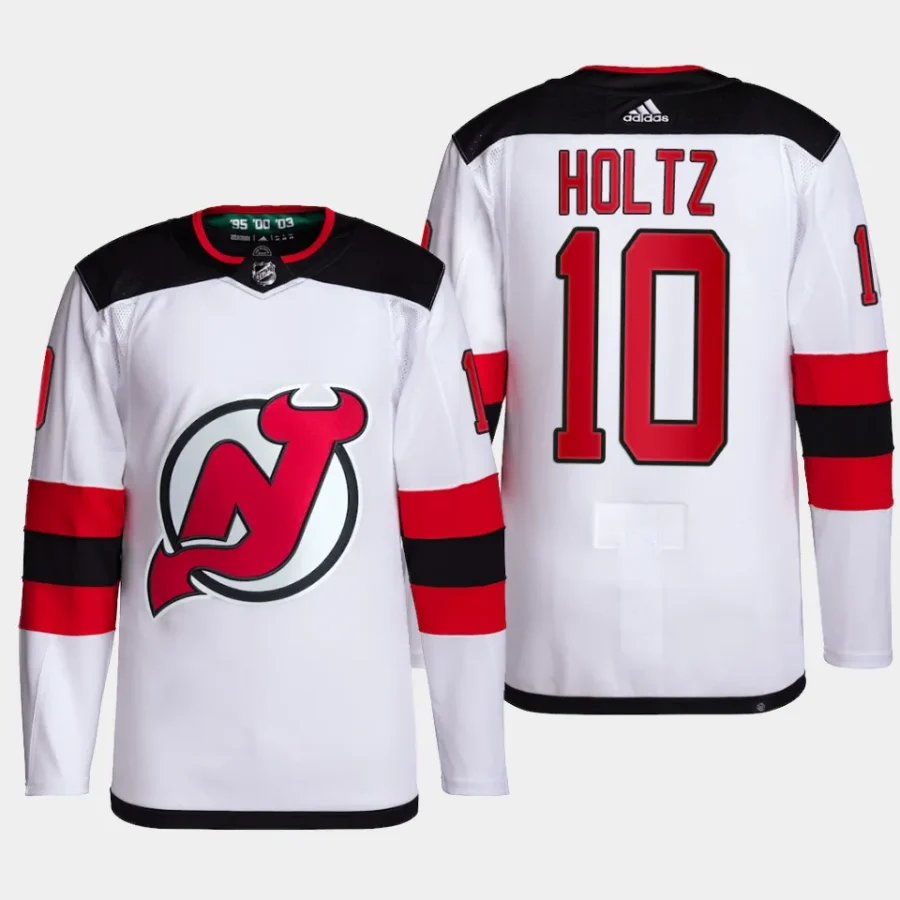 men devils alexander holtz primegreen away authentic pro white jersey