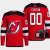 men devils custom first round pick 2022 nhl draft red jersey