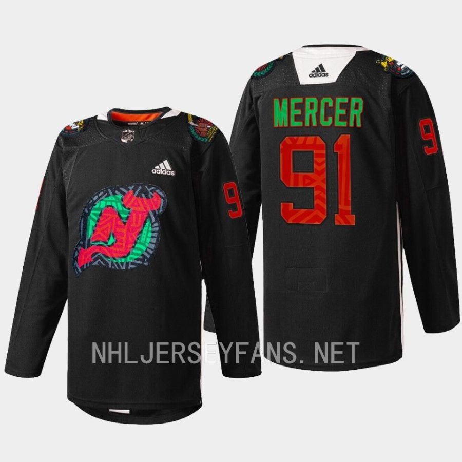 men devils dawson mercer 2023 warm up black history celebration black jersey