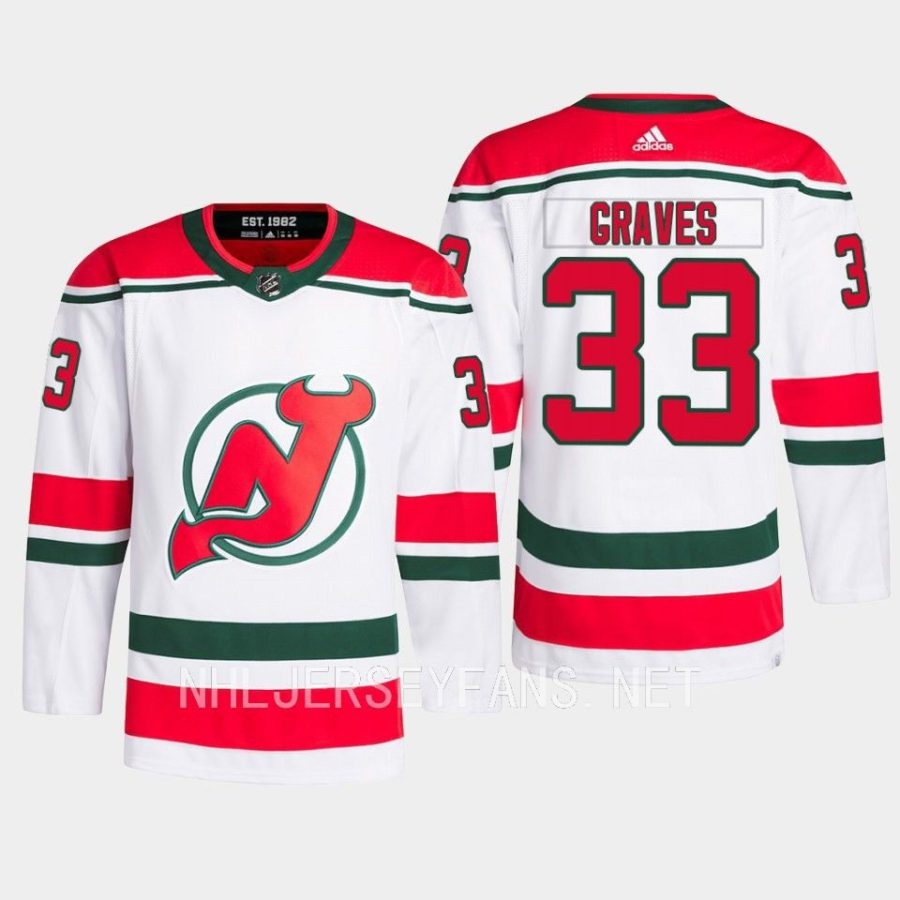 men devils ryan graves 2022 23 primegreen heritage authentic pro white jersey