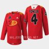 men ducks cam fowler rabbit warmup 2023 lunar new year red jersey