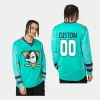 men ducks custom nhl bandana paisley teal jersey