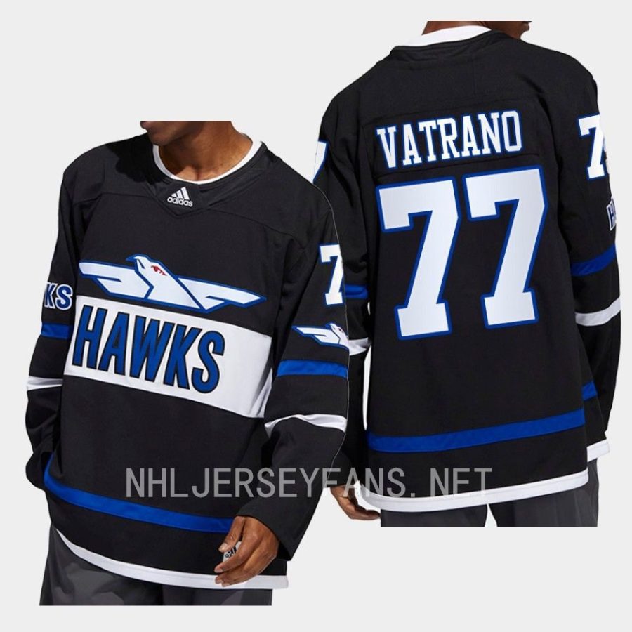 men ducks frank vatrano authentic hawks black jersey