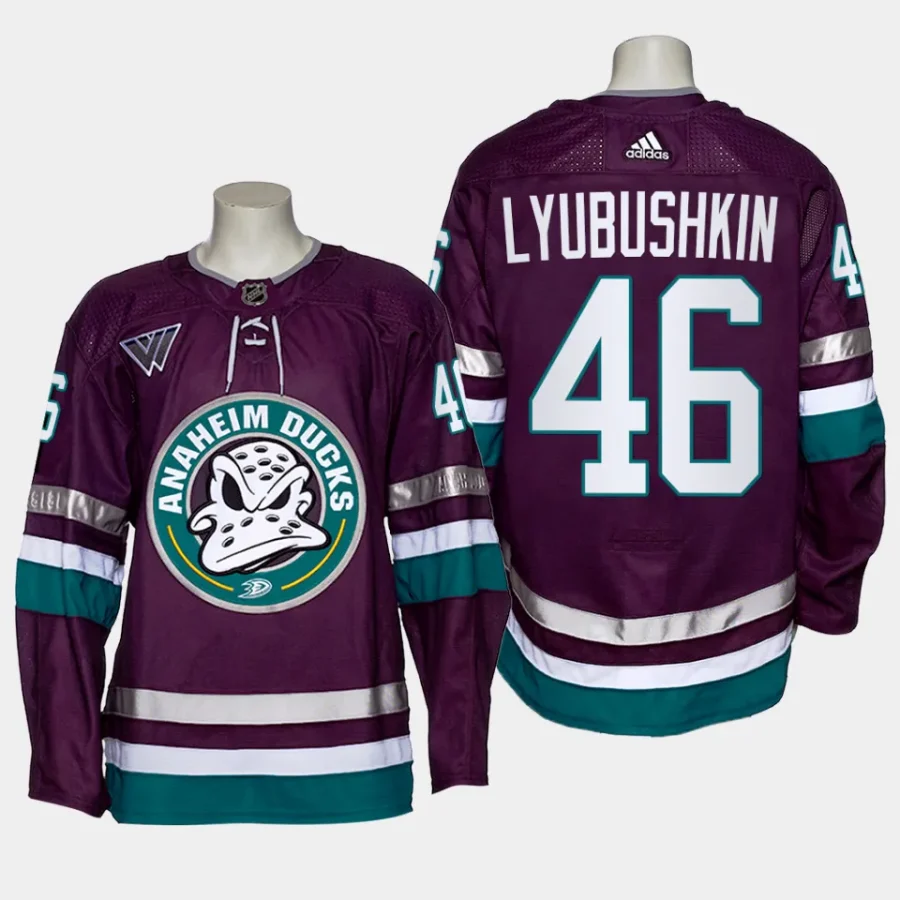 men ducks ilya lyubushkin 2023 24 authentic pro alternate primegreen navy jersey