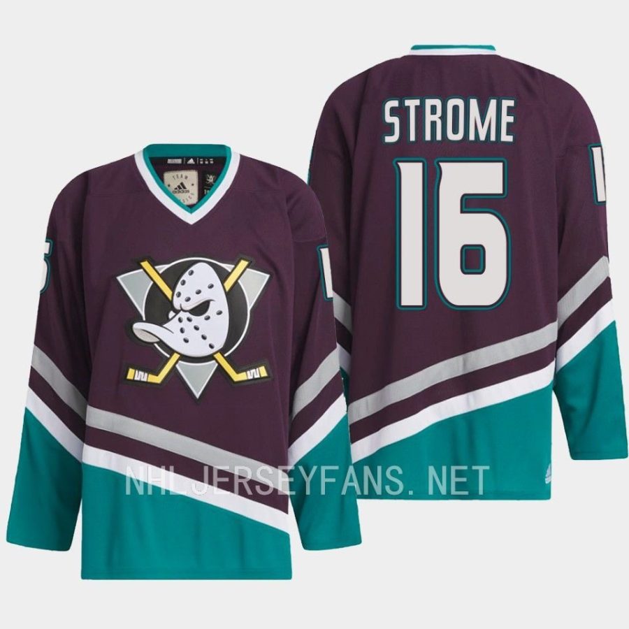 men ducks ryan strome 1993 hockey team classics black jersey