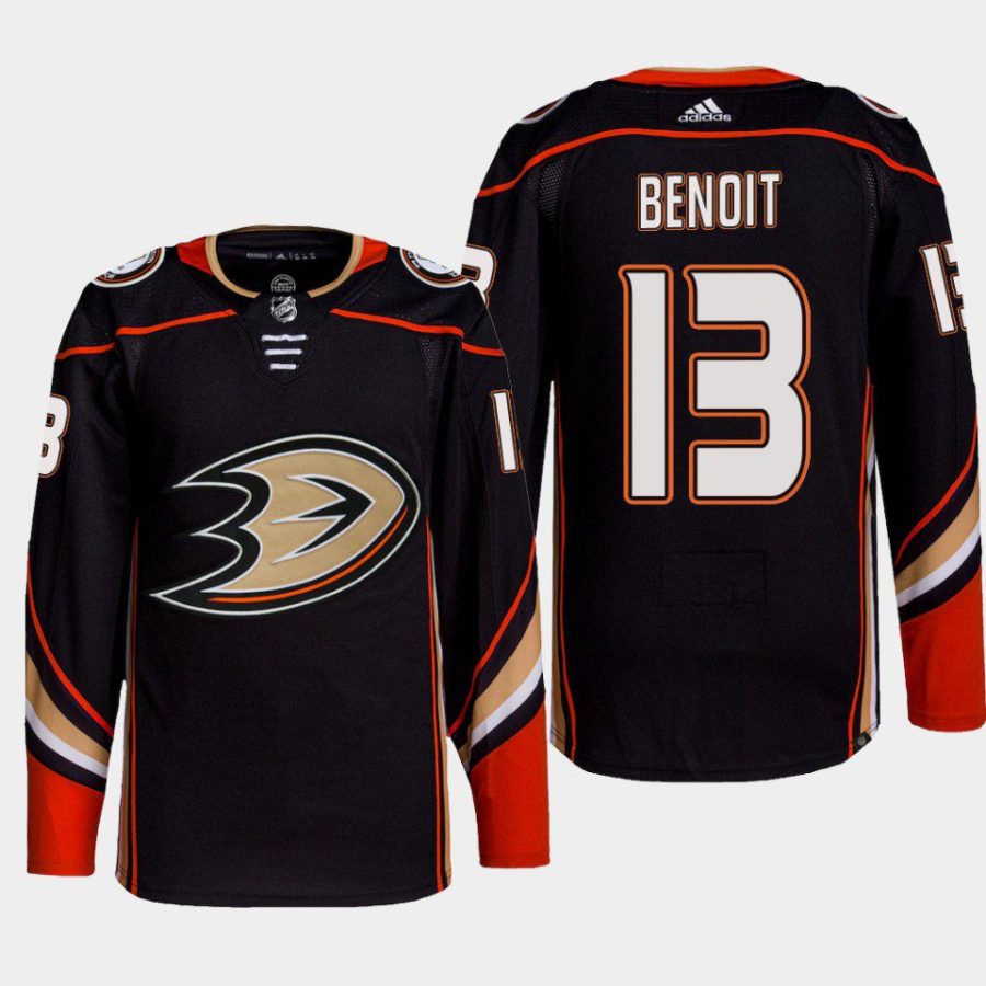 men ducks simon benoit home primegreen authentic black jersey