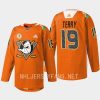 men ducks troy terry 2023 warmup orangewood orange jersey