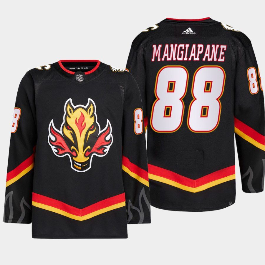 men flames andrew mangiapane 2022 23 primegreen blasty alternate black jersey