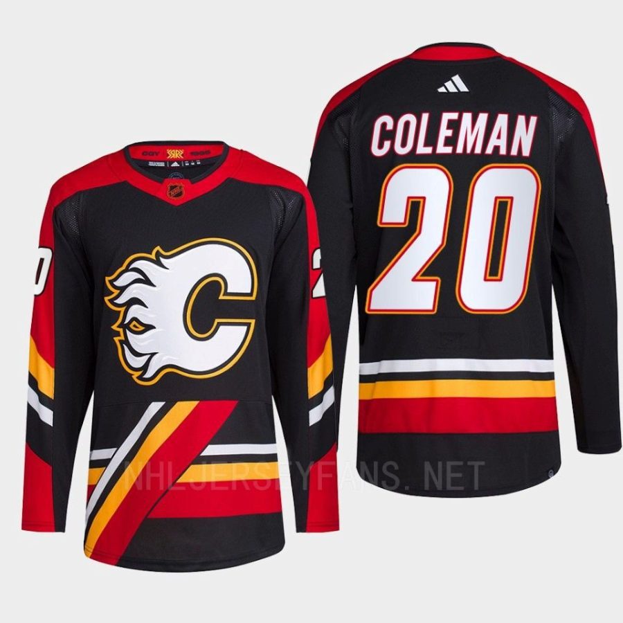 men flames blake coleman 2022 authentic primegreen reverse retro 2.0 black jersey