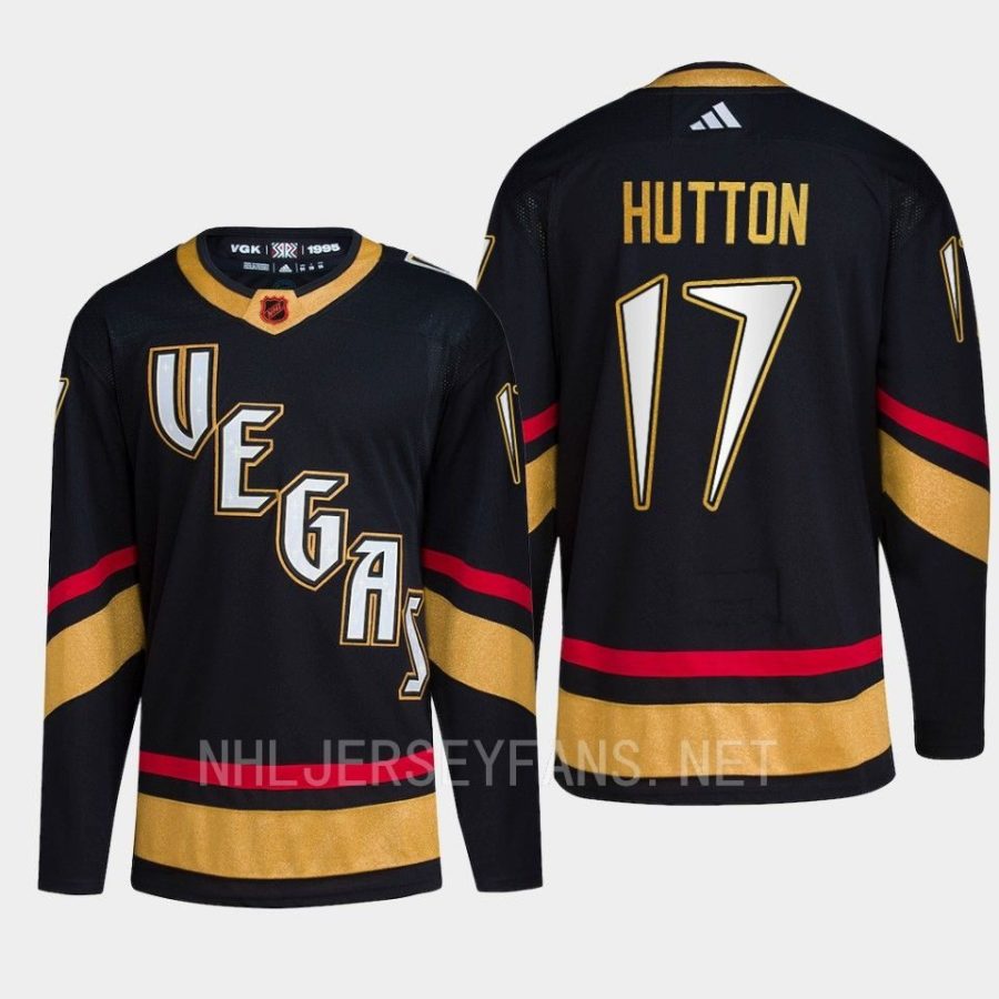 men golden knights ben hutton 2022 primegreen authentic reverse retro 2.0 black jersey