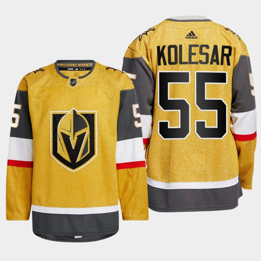 men golden knights keegan kolesar 2022 23 authentic home gold jersey