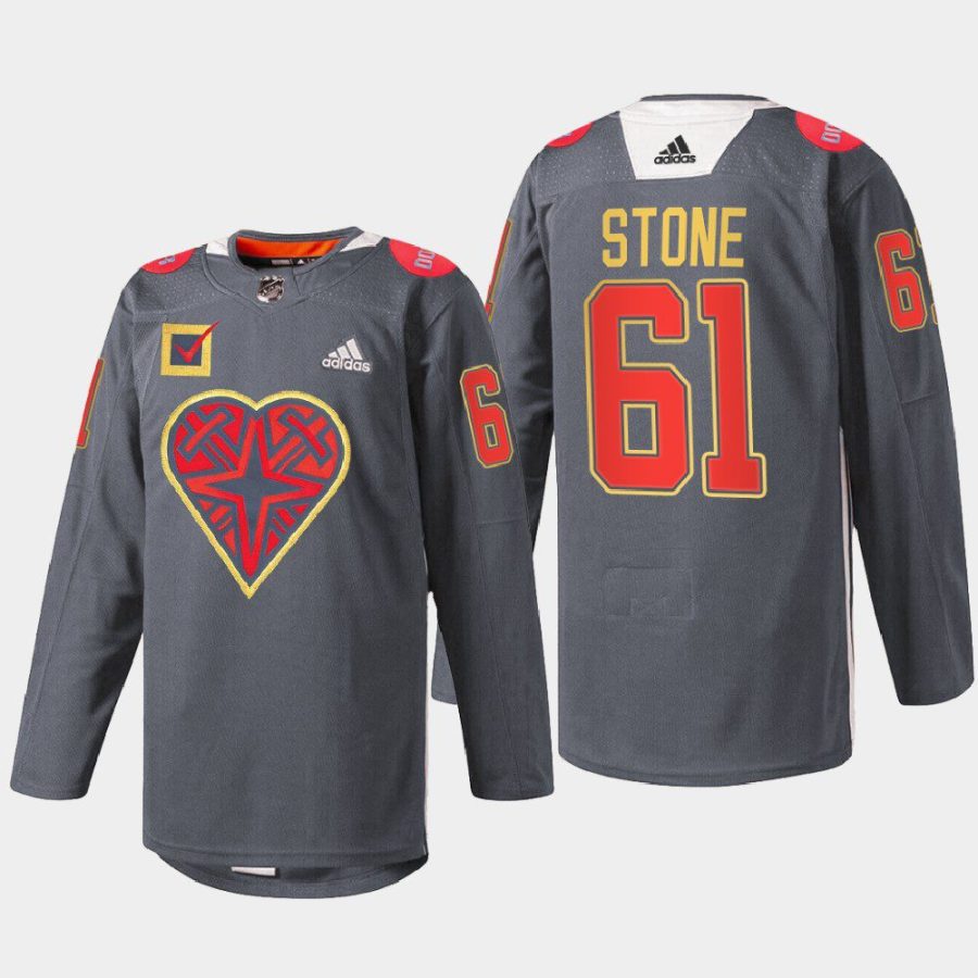 men golden knights mark stone 2022 warm up donorawareness black jersey