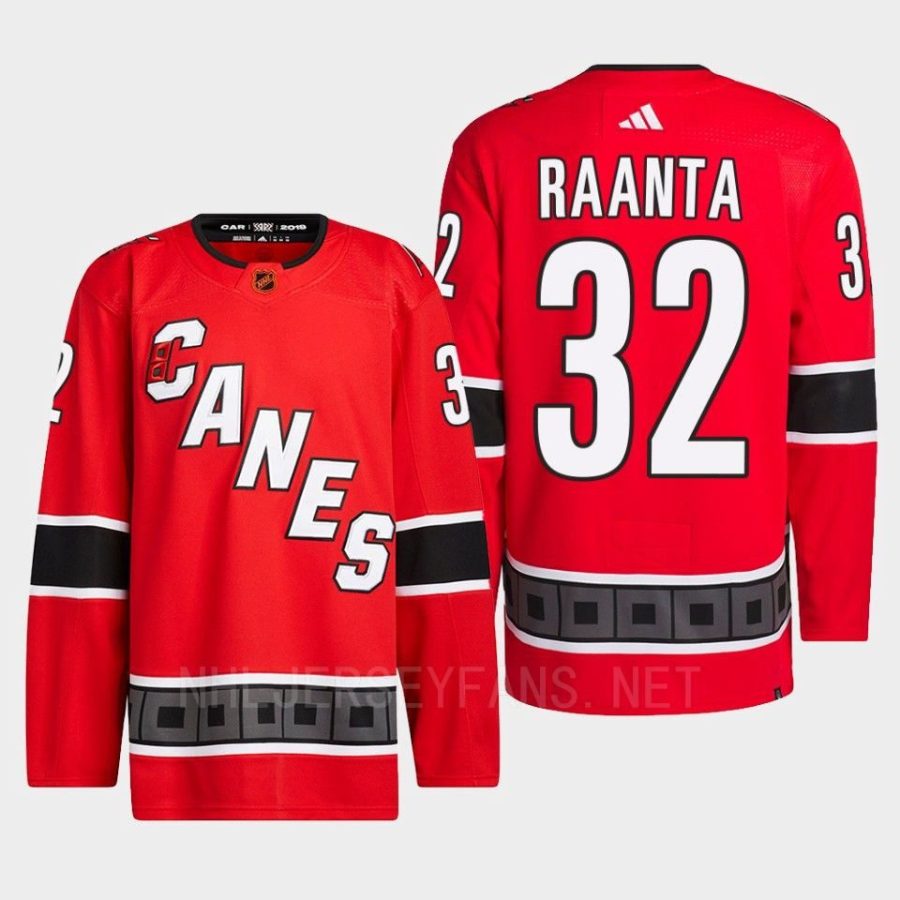 men hurricanes antti raanta 2022 authentic primegreen reverse retro 2.0 red jersey