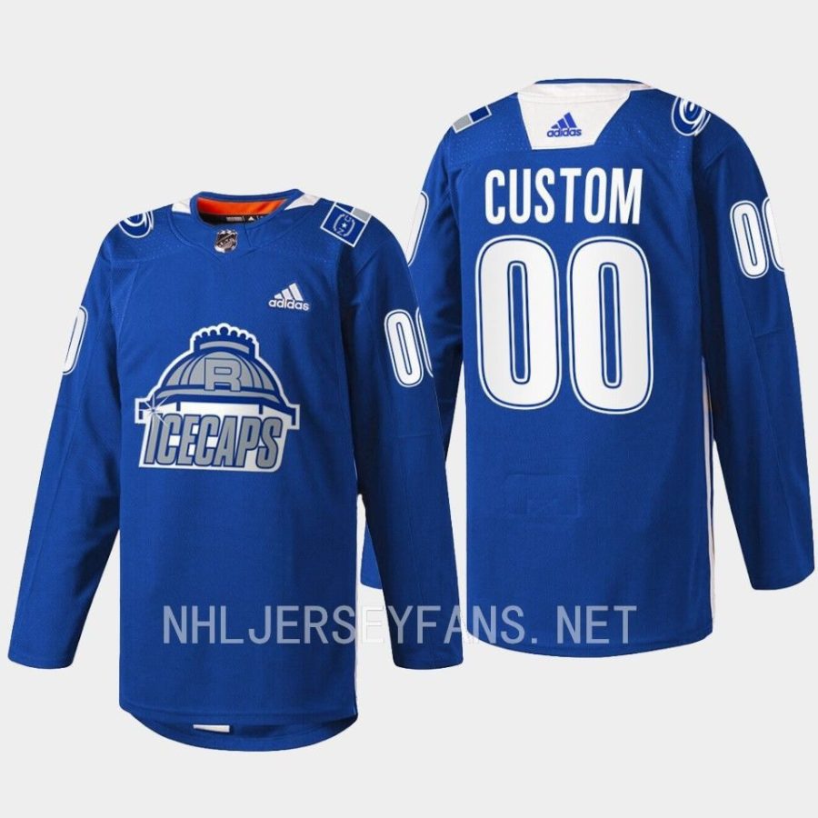 men hurricanes custom throwback north carolina night 2022 blue jersey