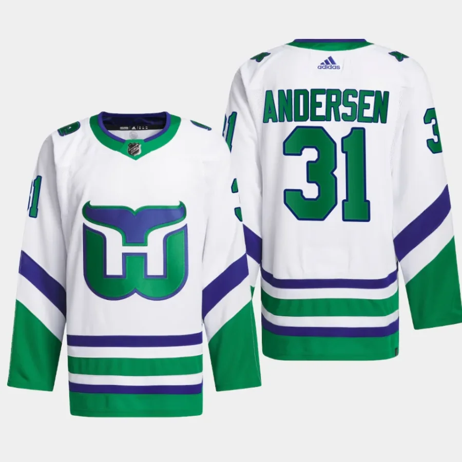 men hurricanes frederik andersen primegreen whalers white jersey