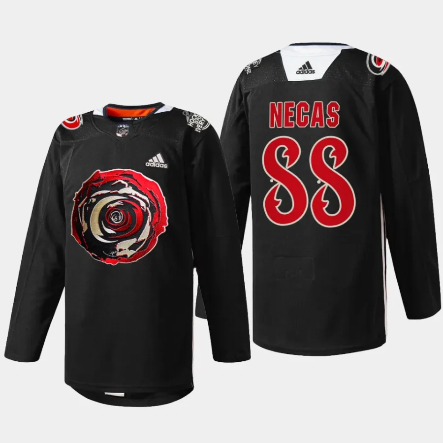 men hurricanes martin necas limited edition 2024 black excellence black jersey