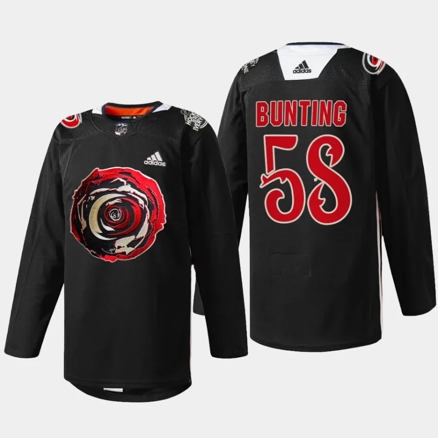 men hurricanes michael bunting limited edition 2024 black excellence black jersey