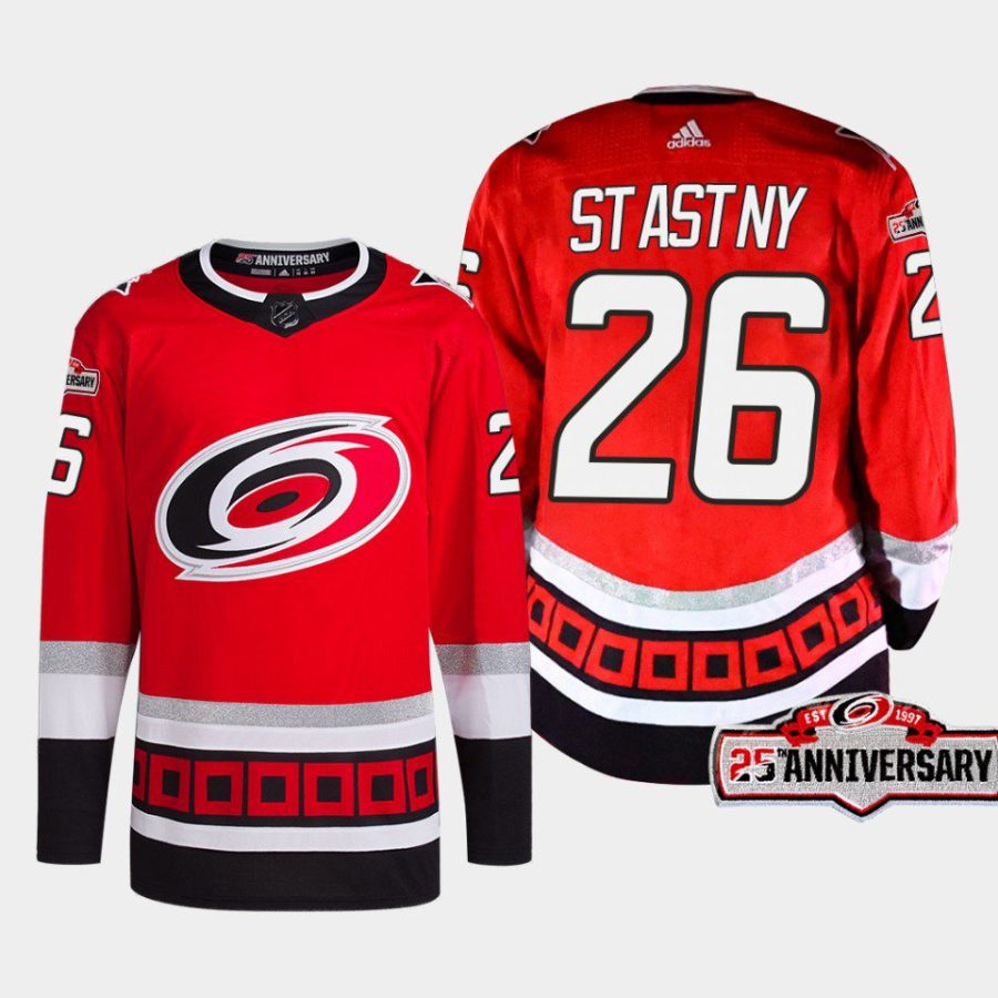 men hurricanes paul stastny 2022 23 25th anniversary third red jersey