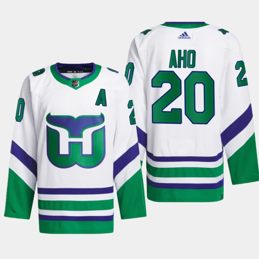 men hurricanes sebastian aho primegreen whalers white jersey