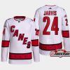 men hurricanes seth jarvis 2022 23 25th anniversary authentic away white jersey