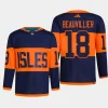 men islanders anthony beauvillier authentic pro 2024 nhl stadium series navy jersey