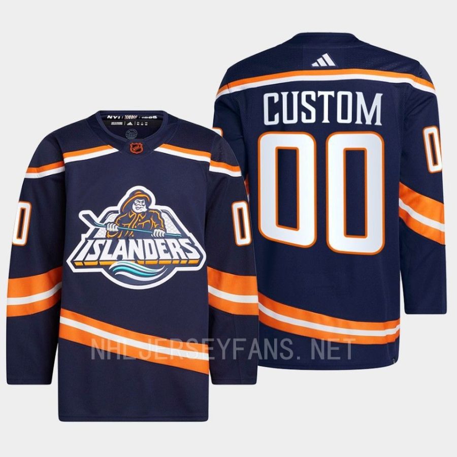 men islanders custom 2022 primegreen authentic reverse retro 2.0 navy jersey