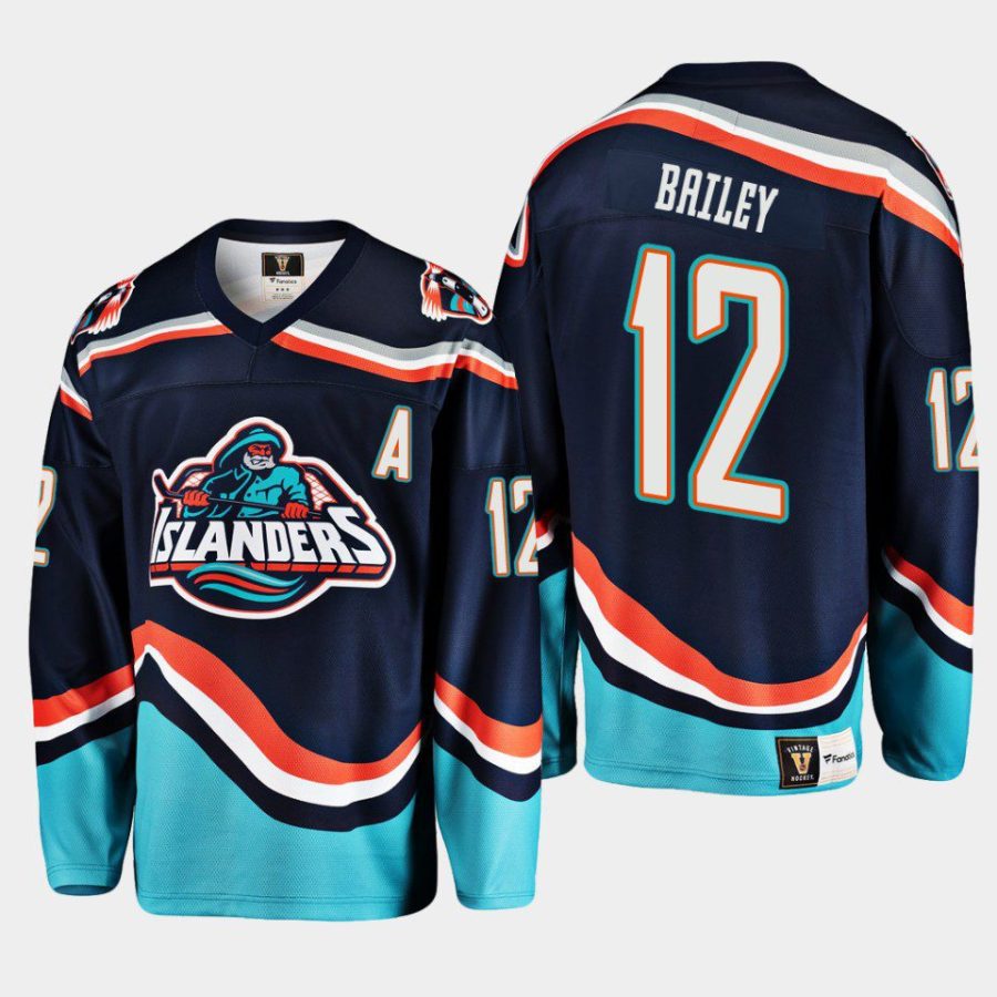 men islanders josh bailey 2022 23 replica reverse retro 2.0 navy jersey