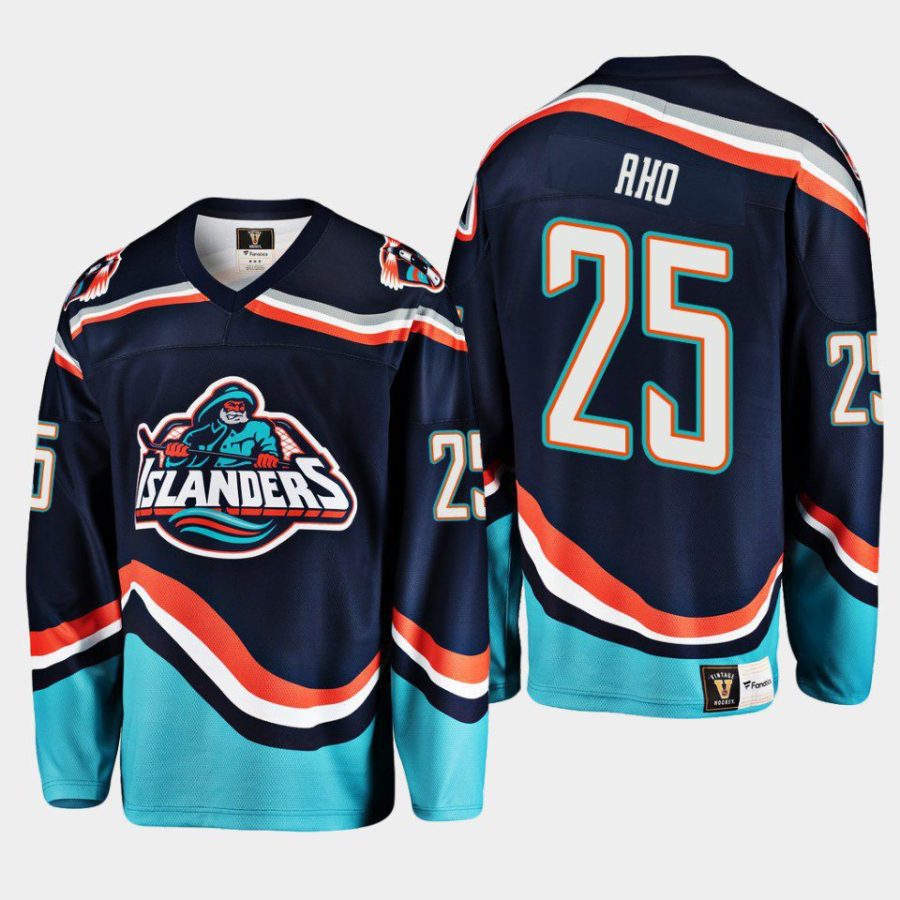 men islanders sebastian aho 2022 23 replica reverse retro 2.0 navy jersey