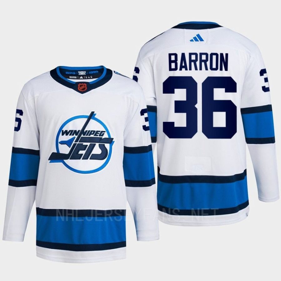 men jets morgan barron 2022 authentic primegreen reverse retro 2.0 white jersey