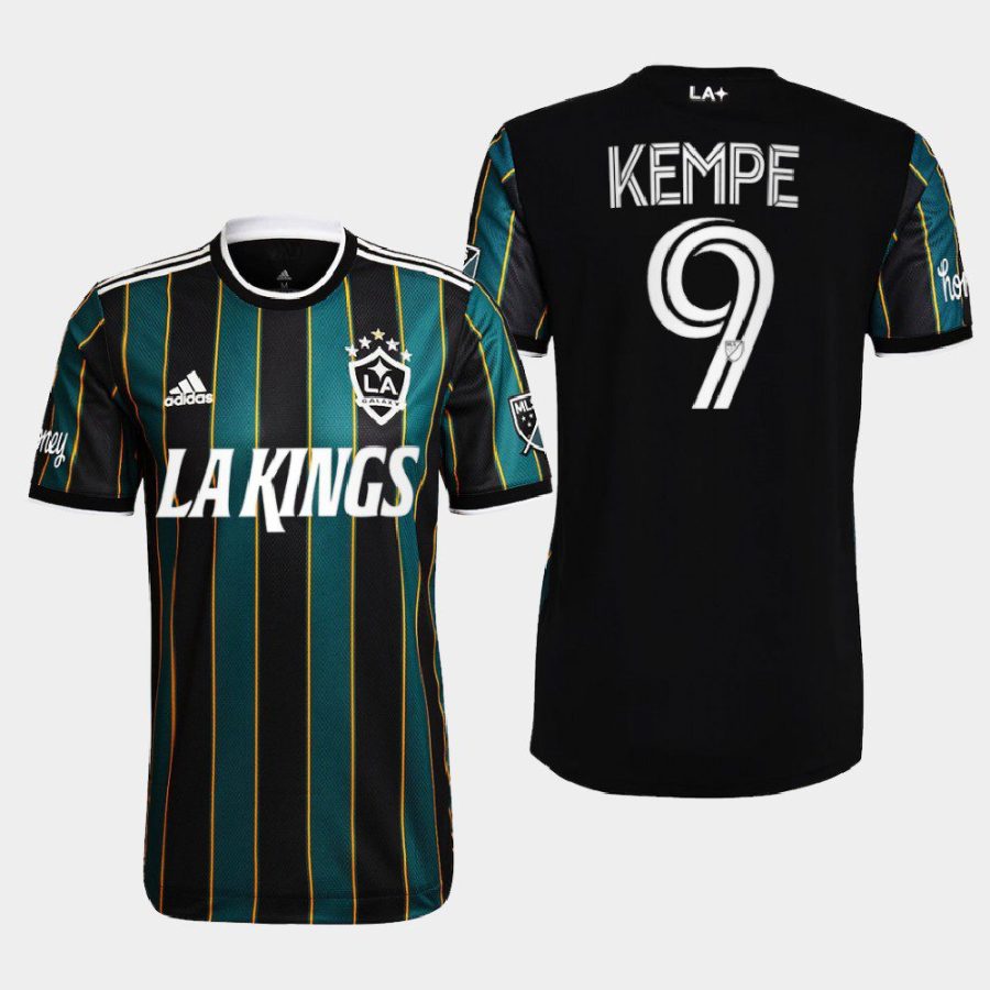 men kings adrian kempe 2022 la galaxy night black jersey