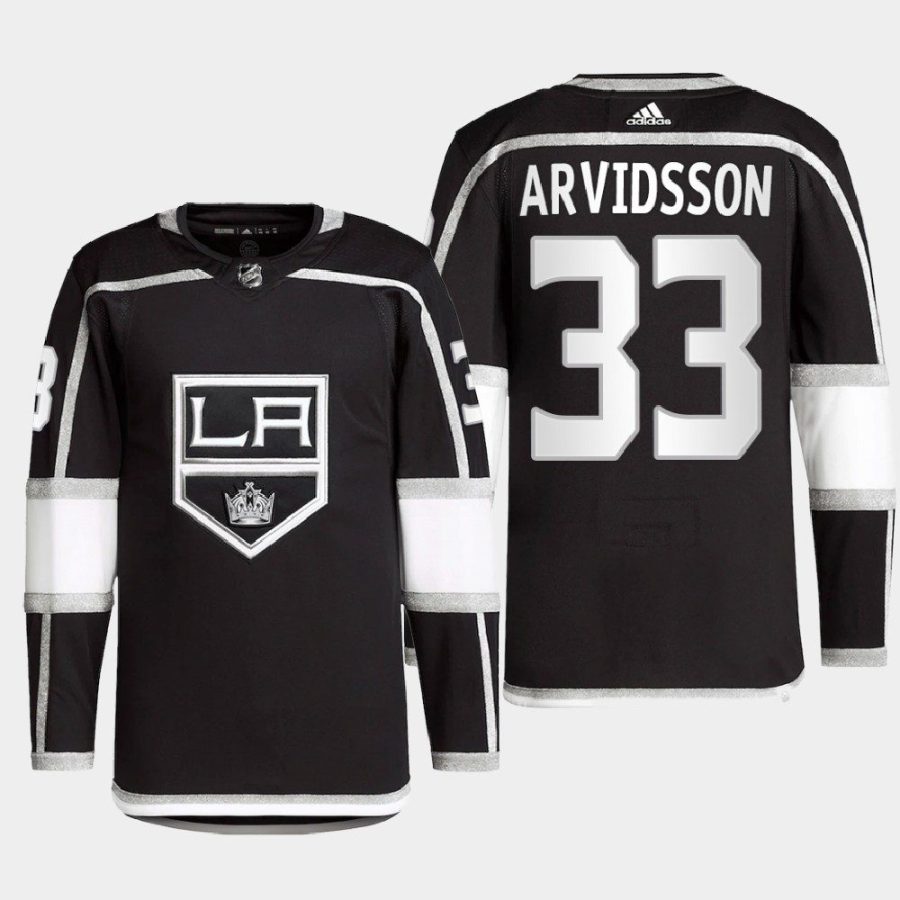 men kings viktor arvidsson 2022 primegreen authentic pro home black jersey