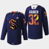 men kraken 2022 stevie artwork warmup women of hockey navy jersey