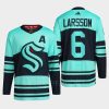 men kraken adam larsson 2022 authentic primegreen reverse retro 2.0 ice blue jersey