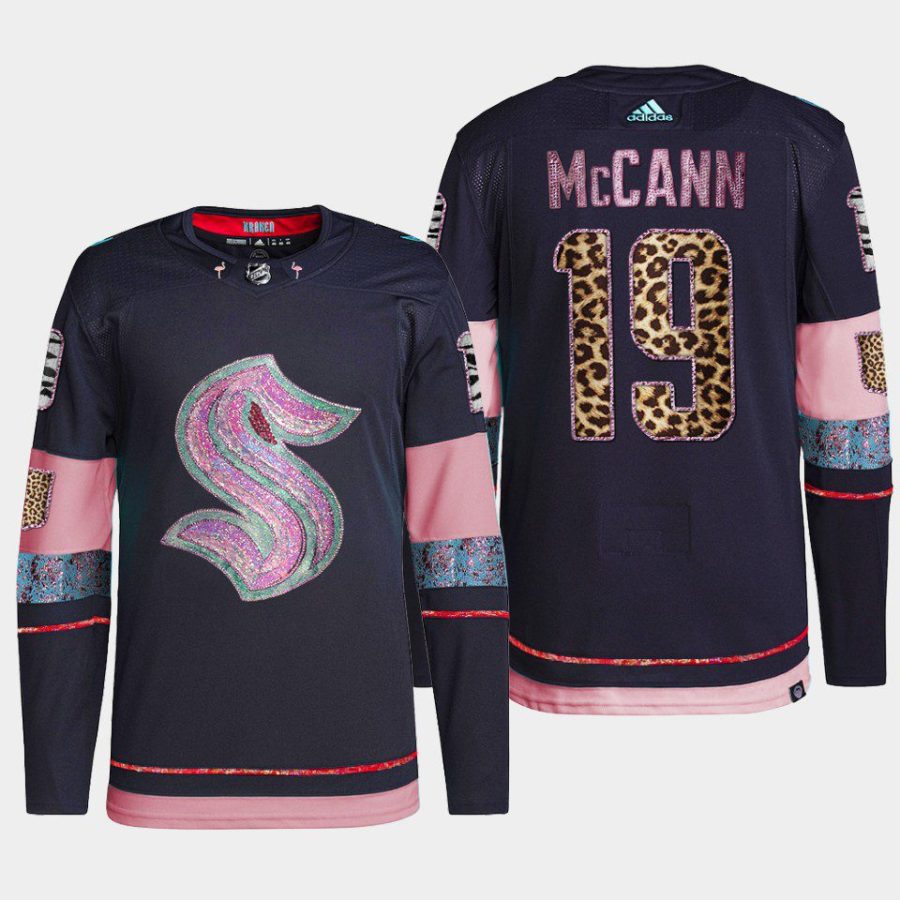 men kraken jared mccann diamond limited mgk leopard print navy jersey