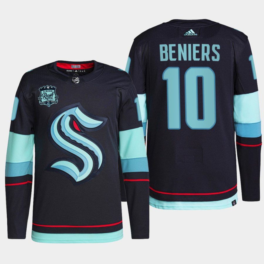 men kraken matthew beniers home primegreen authentic navy jersey