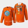 men kraken philipp grubauer 2022 warmup indigenous people night orange jersey