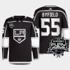 men la kings quinton byfield authentic primegreen 2023 frozen fury black jersey