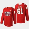 men la kings trevor lewis specialty 2023 x mas holiday red jersey