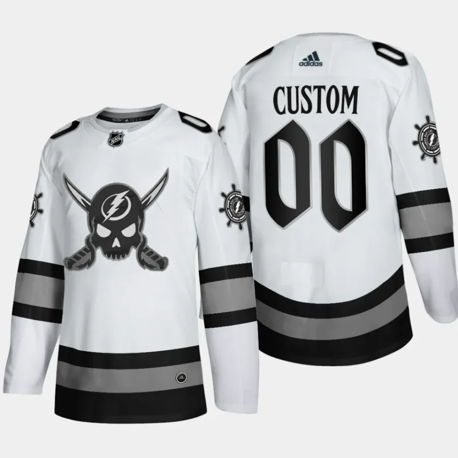 men lightning custom limited edition gasparilla inspired 2024 white jersey