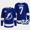 men lightning haydn fleury 1992 2022 authentic home 30th season blue jersey