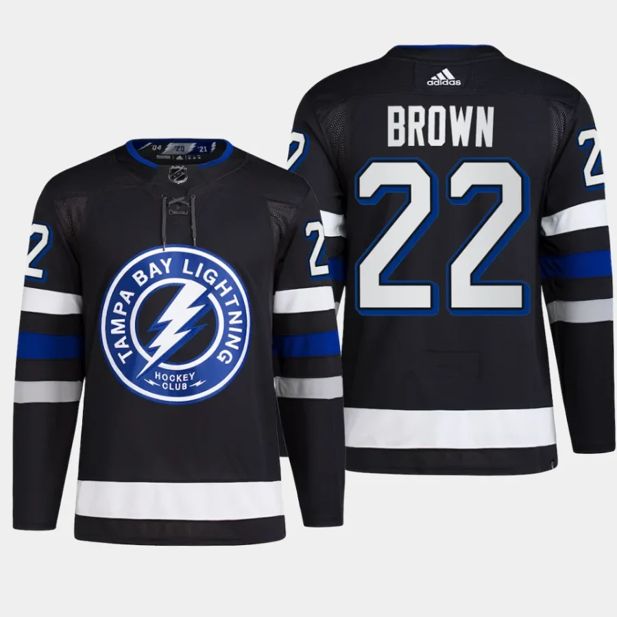 men lightning logan brown 2023 24 primegreen authentic alternate black jersey