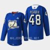 men lightning nick perbix practice primary logo blue jersey