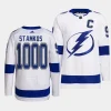 men lightning steven stamkos commemorative 1000 career games white jersey