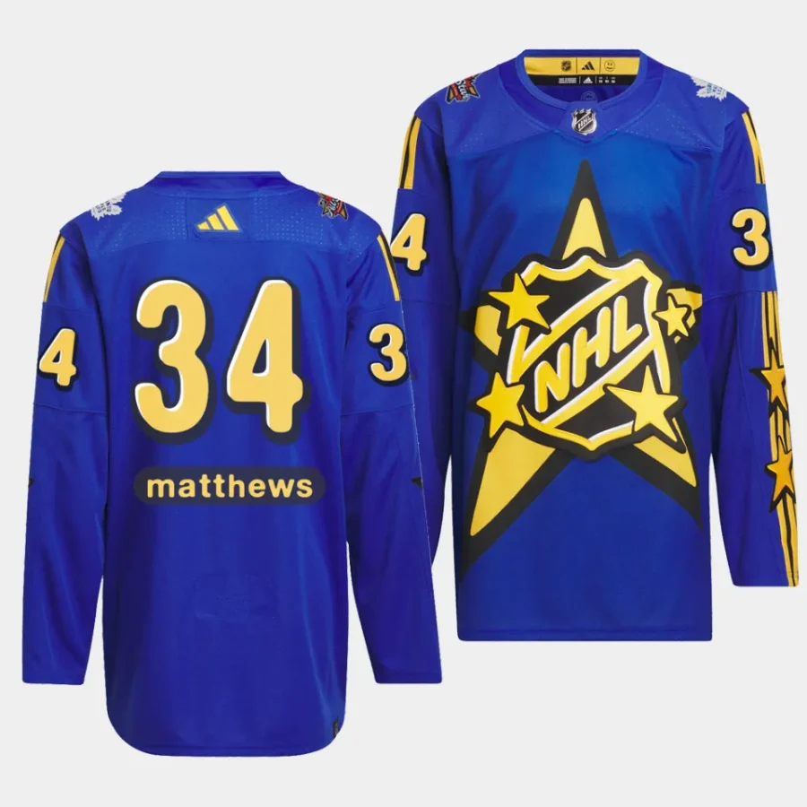 men maple leafs auston matthews drew house nhl 2024 all star primegreen authentic blue jersey