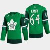 men maple leafs david kampf 2022 warm up st. patrick green jersey