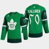 men maple leafs erik kallgren 2022 warm up st. patrick green jersey