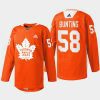 men maple leafs michael bunting 2022 warmup every child matters orange jersey