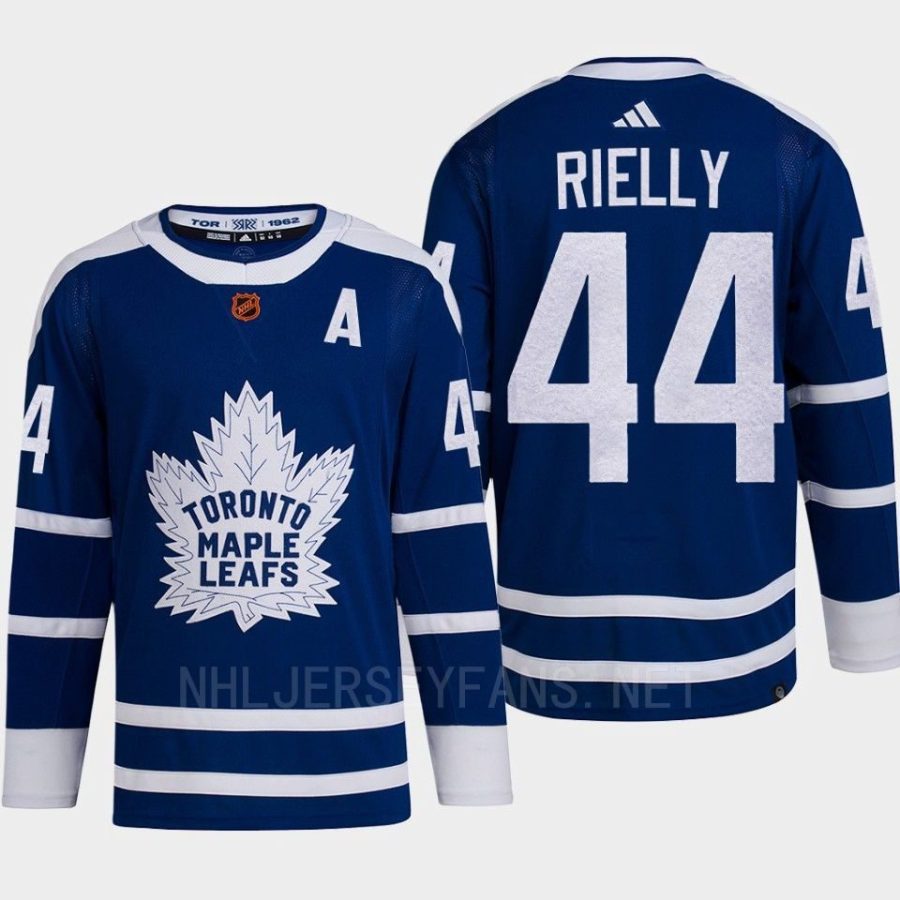 men maple leafs morgan rielly 2022 authentic primegreen reverse retro 2.0 blue jersey