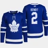 men maple leafs simon benoit primegreen home authentic pro blue jersey