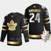 men maple leafs wayne simmonds 2022 golden edition the king borje patch black jersey